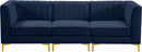 Alina Navy Velvet Modular Sofa