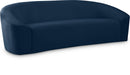 Riley Navy Velvet Sofa