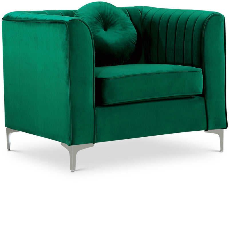 Isabelle Green Velvet Chair