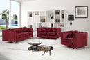Isabelle Burgundy Velvet Chair