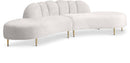 Divine Cream Velvet 2pc. Sectional