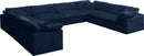 Cozy Navy Velvet Cloud Modular Sectional
