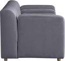 Naya Grey Velvet Loveseat