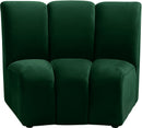 Infinity Green Velvet Modular Chair