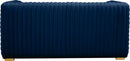 Ravish Navy Velvet Loveseat