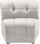 Limitless Cream Velvet Modular Chair
