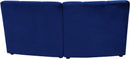 Limitless Navy Velvet 2pc. Modular Sectional