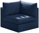 Jacob Navy Velvet Corner