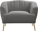 Tori Grey Velvet Chair