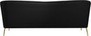 Hermosa Black Velvet Sofa