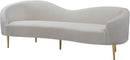 Ritz Cream Velvet Sofa