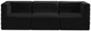 Quincy Black Velvet Modular Sofa