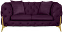 Kingdom Purple Velvet Loveseat