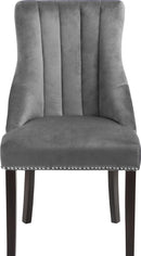 Oxford Grey Velvet Dining Chair
