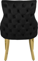 Tuft Black Velvet Dining Chair