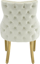 Tuft White Faux Leather Dining Chair