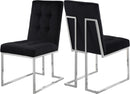 Alexis Black Velvet Dining Chair