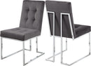 Alexis Grey Velvet Dining Chair