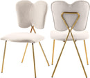 Angel Cream Velvet Dining Chair