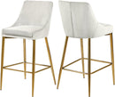 Karina Cream Velvet Stool