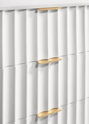 Modernist White Gloss Chest