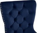 Carmen Navy Velvet Dining Chairs (2)