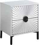 Glitz Antique Silver Side Table