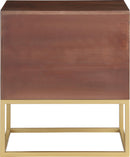 Maxine Cherry / Gold Night Stand