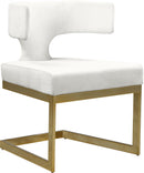 Alexandra Cream Velvet Dining Chair