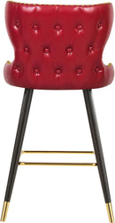 Hendrix Red Faux Leather Counter/Bar Stool