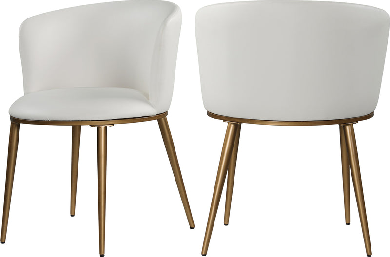 Skylar White Faux Leather Dining Chair