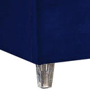 Candace Navy Velvet Full Bed