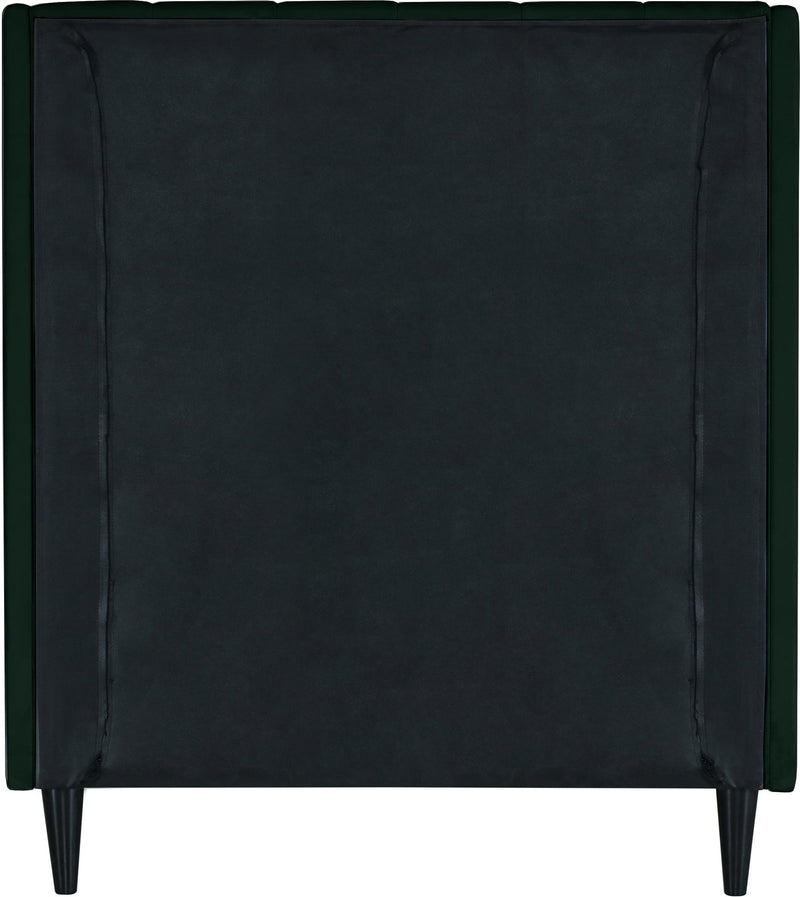 Eva Green Velvet Twin Bed