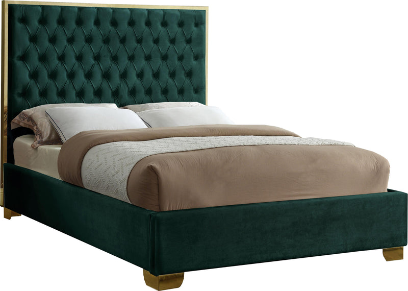 Lana Green Velvet Full Bed