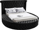Luxus Black Velvet Queen Bed (3 Boxes)