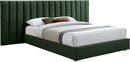 Pablo Green Velvet King Bed