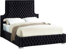 Sedona Black Velvet King Bed