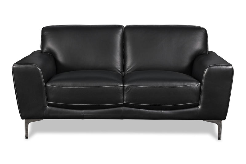 New Classic Carrara Loveseat in Black