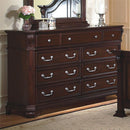 New Classic Emilie 9 Drawer Dresser in English Tudor