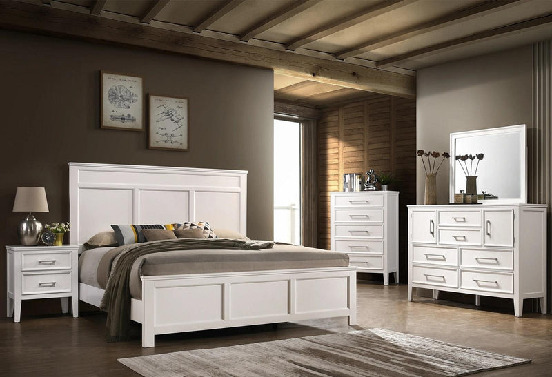New Classic Furniture Andover 5 Drawer Chest in White