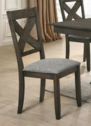 New Classic Furniture Gulliver Side Chair in Rustic Brown (Set of 2)