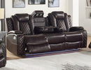 New Classic Furniture Joshua Sofa with Dual Recliner in Dark Brown