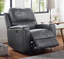 New Classic Furniture Linton Glider Recliner in Gray