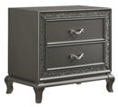 New Classic Furniture Park Imperial 2 Drawer Nightstand in Pewter
