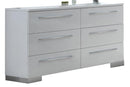 New Classic Sapphire 6 Drawer Dresser in White