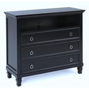 New Classic Tamarack 3-Drawer Media Chest in Black