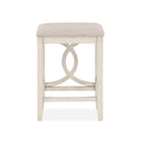 BELLA COUNTER TABLE & 2 STOOLS -2 TONE BISQUE