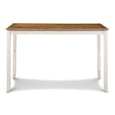 AMY 60" COUNTER TABLE+CHAIRS W/STG (5 PC) -2 TONE BISQUE