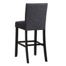 CRISPIN GRANITE GRAY BAR CHAIR- (2/Ctn)