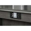 AMY 60" COUNTER TABLE+CHAIRS W/STG (5 PCS) -GRAY